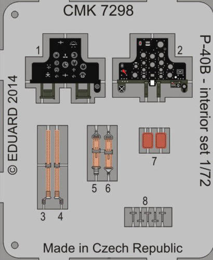 P-40B/C-Interior set for Airfix