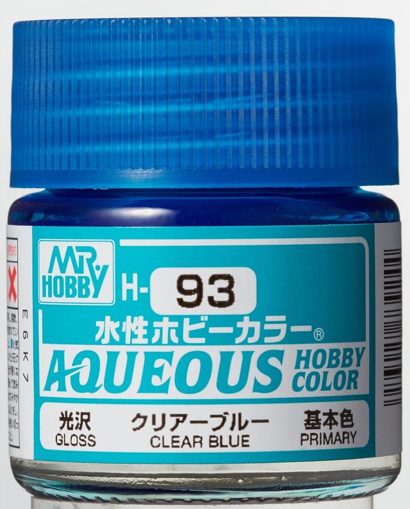 Mr Hobby -Gunze Aqueous Hobby Colors (10 ml) Clear Blue