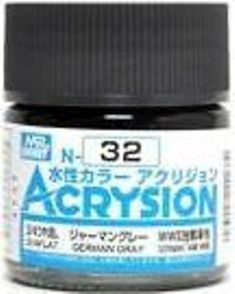 Mr Hobby -Gunze Acrysion (10 ml) German Gray