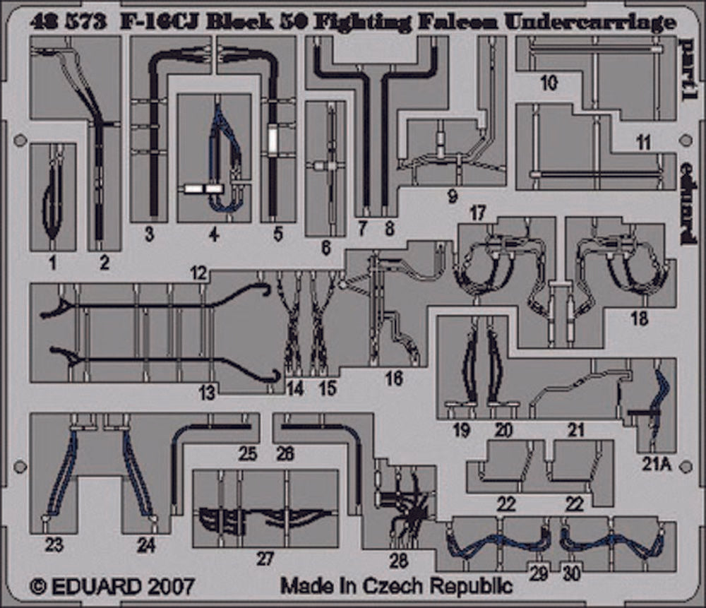 F-16CJ Block 50 Fighting Falcon undercarriage f��r Tamiya Bausatz