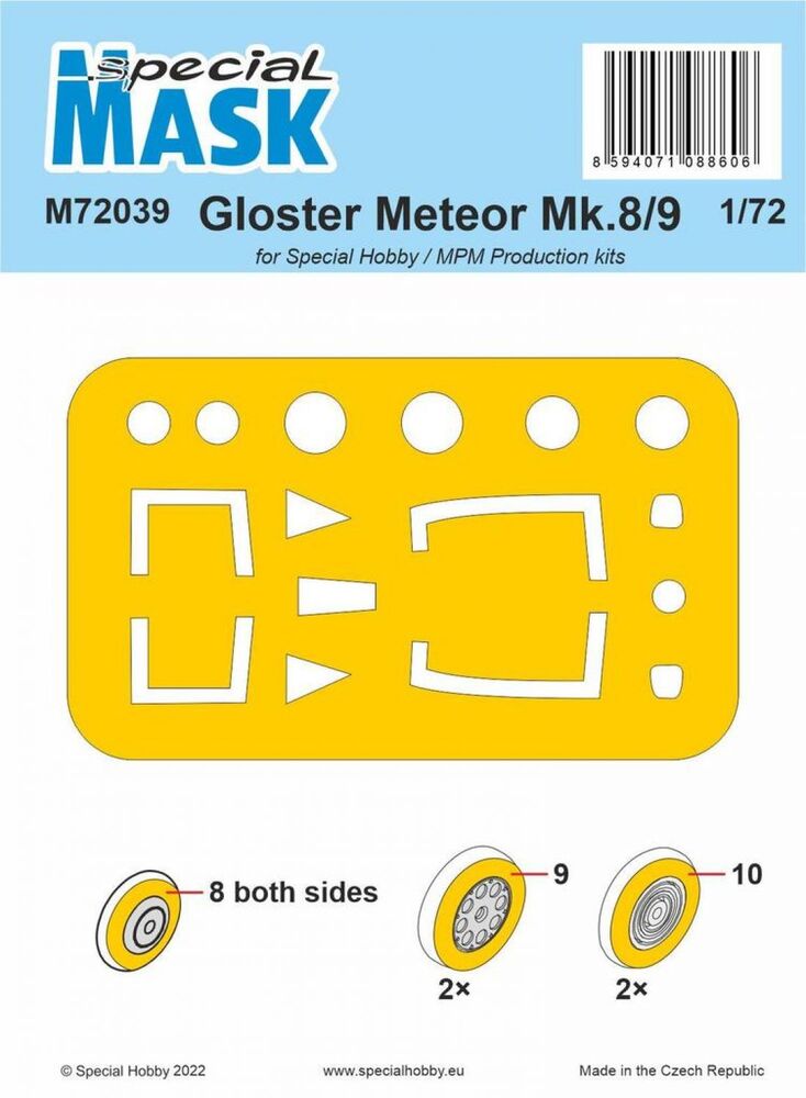 Gloster Meteor Mk.8/9 MASK 1/72