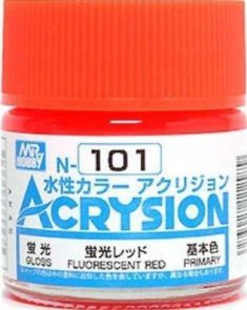 Mr Hobby -Gunze Acrysion (10 ml) Fluorescent Red