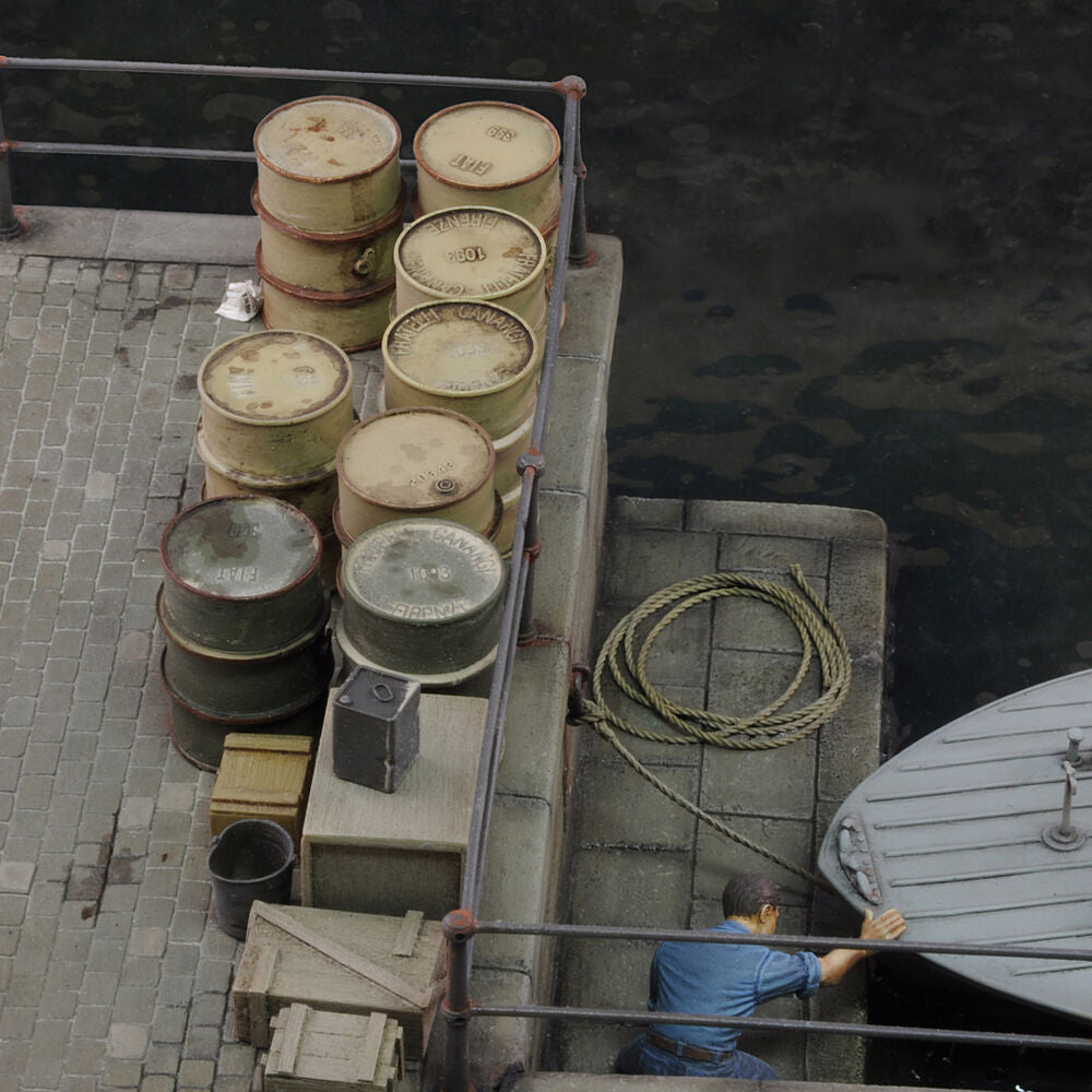 Italian oil drums-WWII