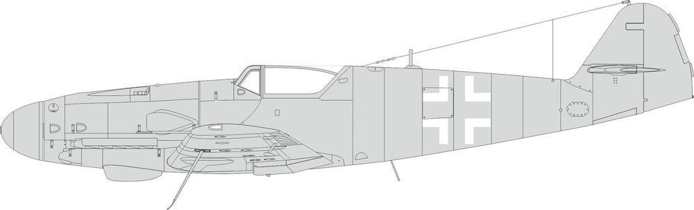 Bf 109K national insignia 1/48 EDUARD