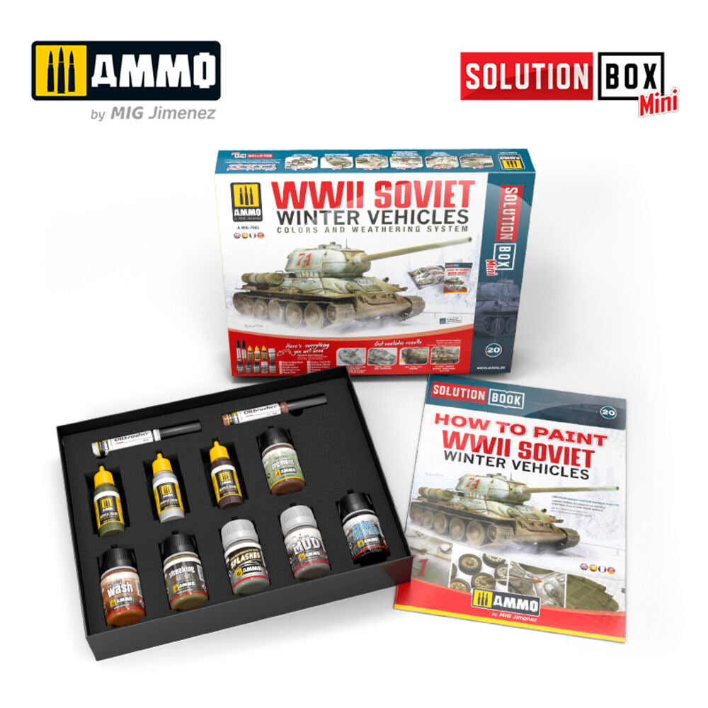 SOLUTION BOX  MINI 20 - How to paint WWII Soviet Winter Vehicles