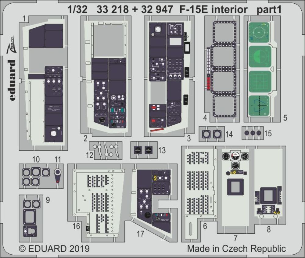 F-15E interior for Tamiya