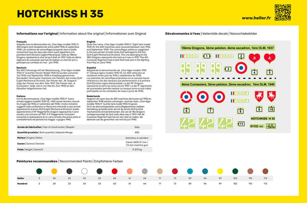 STARTER KIT HOTCHKISS H35