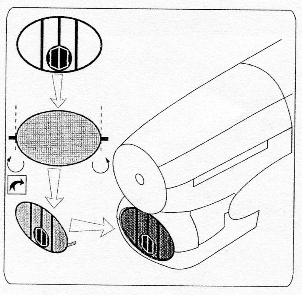 Air intake mesh for Typhoon (Academy)