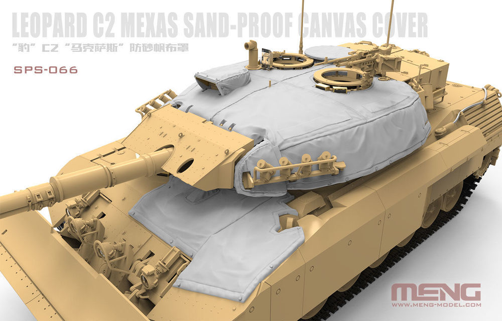 Canadian Main Battle Tank Leopard C2 MEXAS Sand-Proof Canvas Cover(Resin)