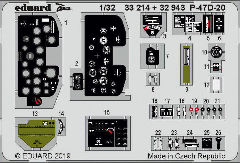 P-47D-20 interior for Trumpeter