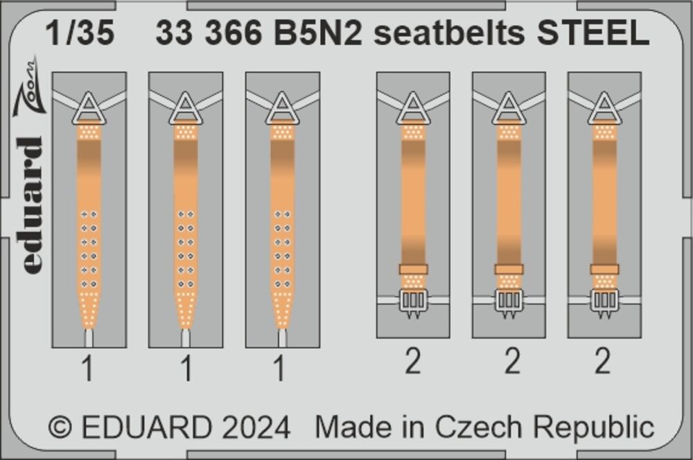 B5N2 seatbelts STEEL  BORDER MODEL