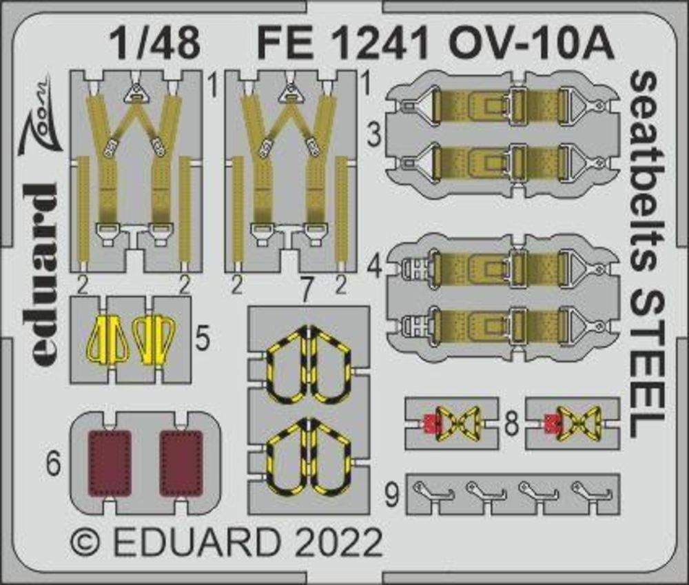 OV-10A seatbelts STEEL for ICM