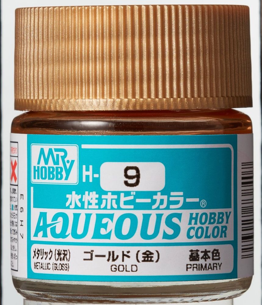 Mr Hobby -Gunze Aqueous Hobby Colors (10 ml) Gold