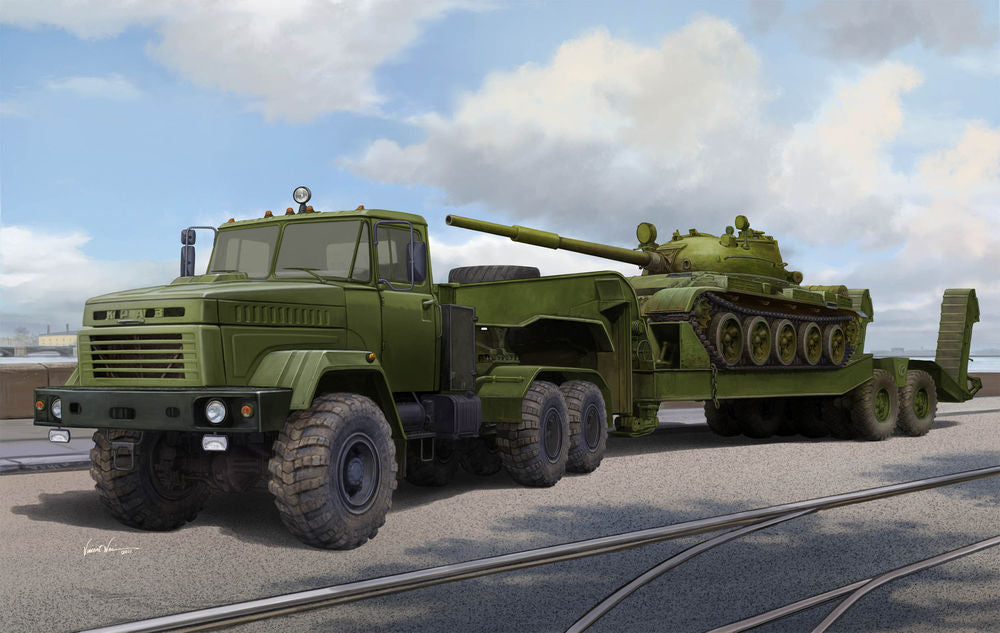 Ukraine KrAZ-6446 Tractor w.MAZ/ChMZAP- 5247G semitrailer