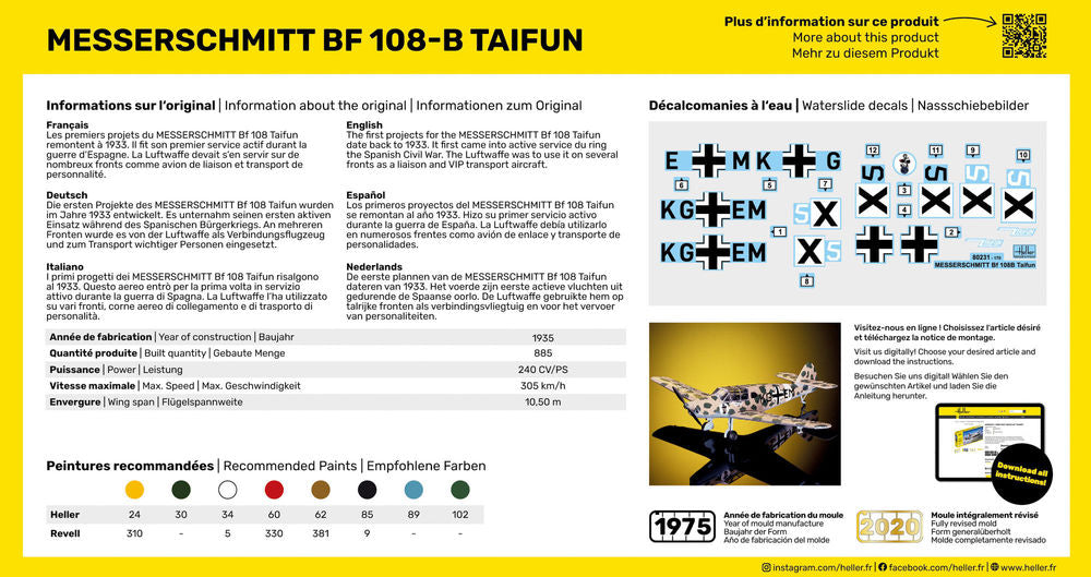 STARTER KIT Messerschmitt Bf 108 B Taifun