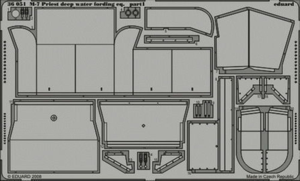 M-7 Priest deep water fording eq. f��r Academy Bausatz