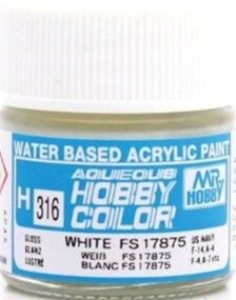 Mr Hobby -Gunze Aqueous Hobby Colors (10 ml) White FS 17875