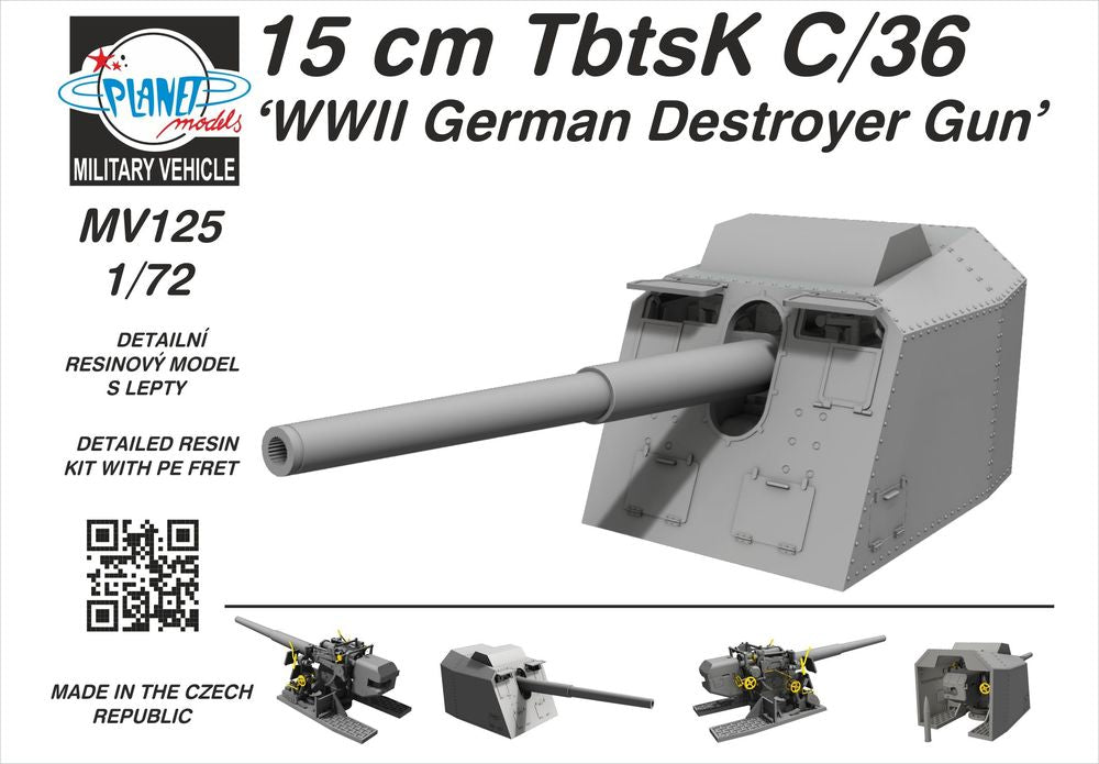 15 cm TbtsK C/36 WWII German Destroyer Gun