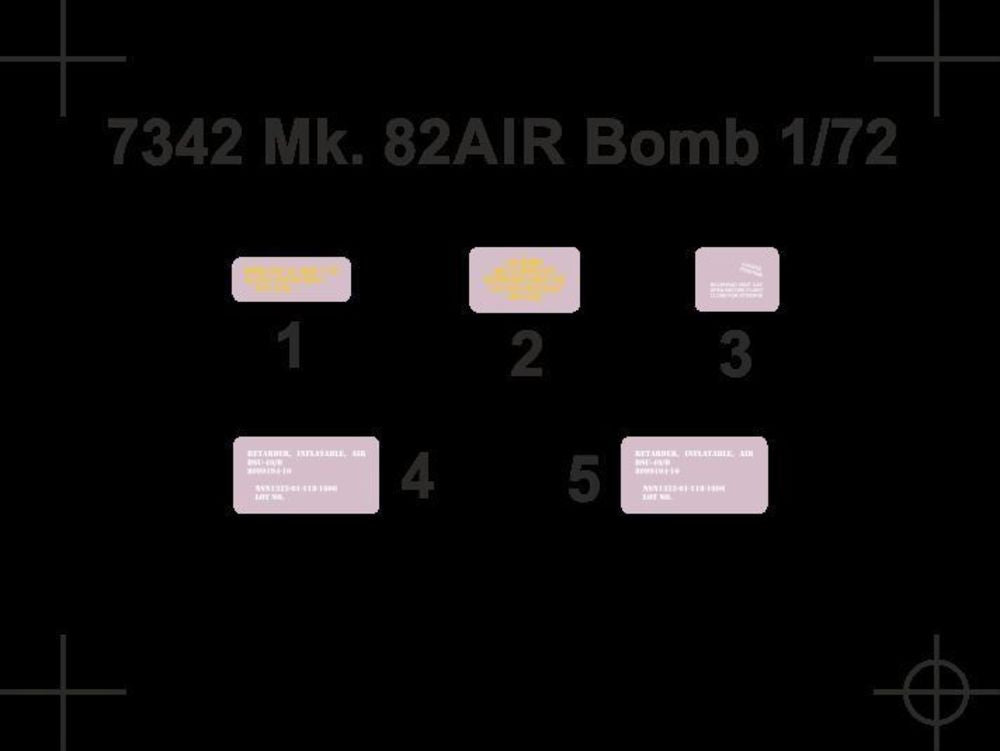 Mk.82AIR BSU49B Bomb(Air Inflatable Reta Retarder) (2 pcs)