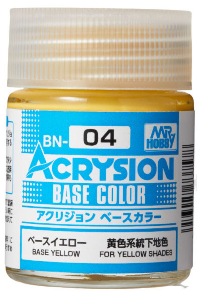 Mr Hobby -Gunze Acrysion Base Color (18 ml) Base Yellow