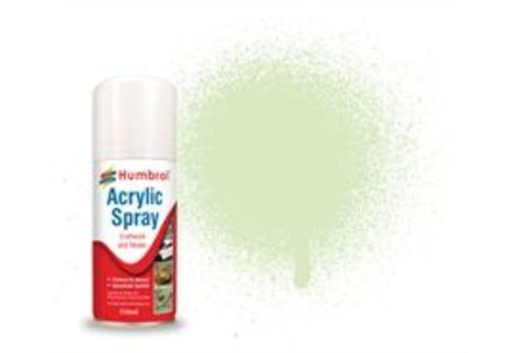 HUMBROL ACRYLIC HOBBY SPRAY 150ML No 90 Beige Green Matt