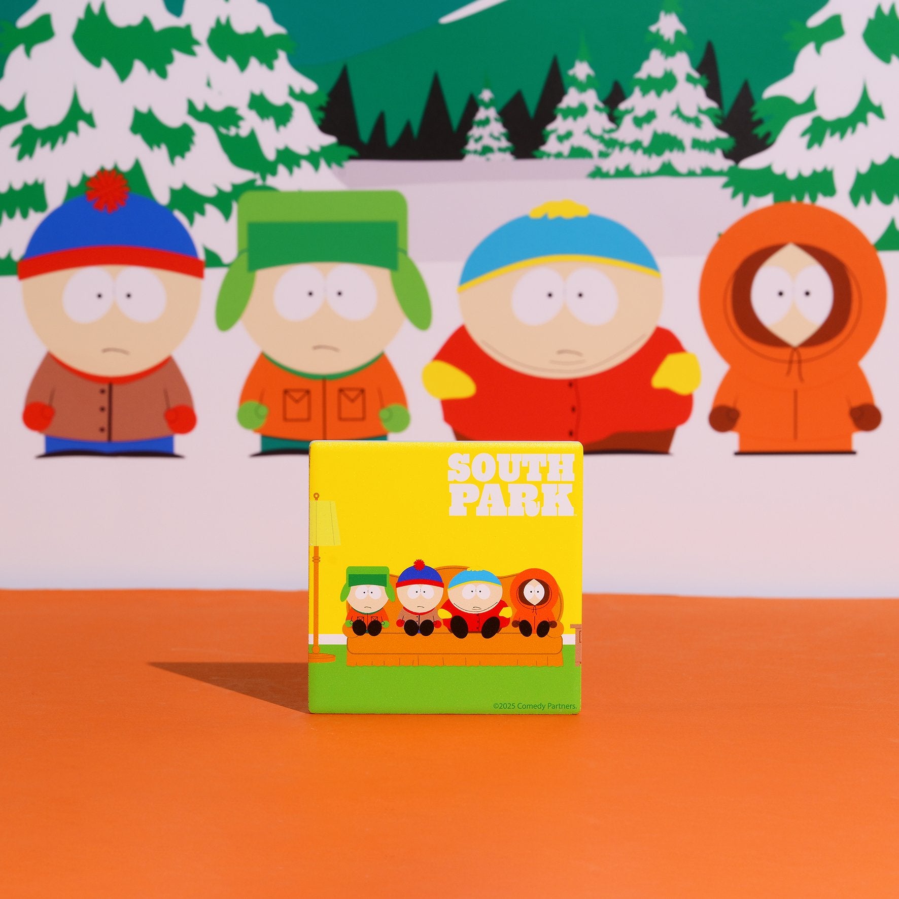 SOUTH PARK - Watching TV - Ceramic Square Coaster