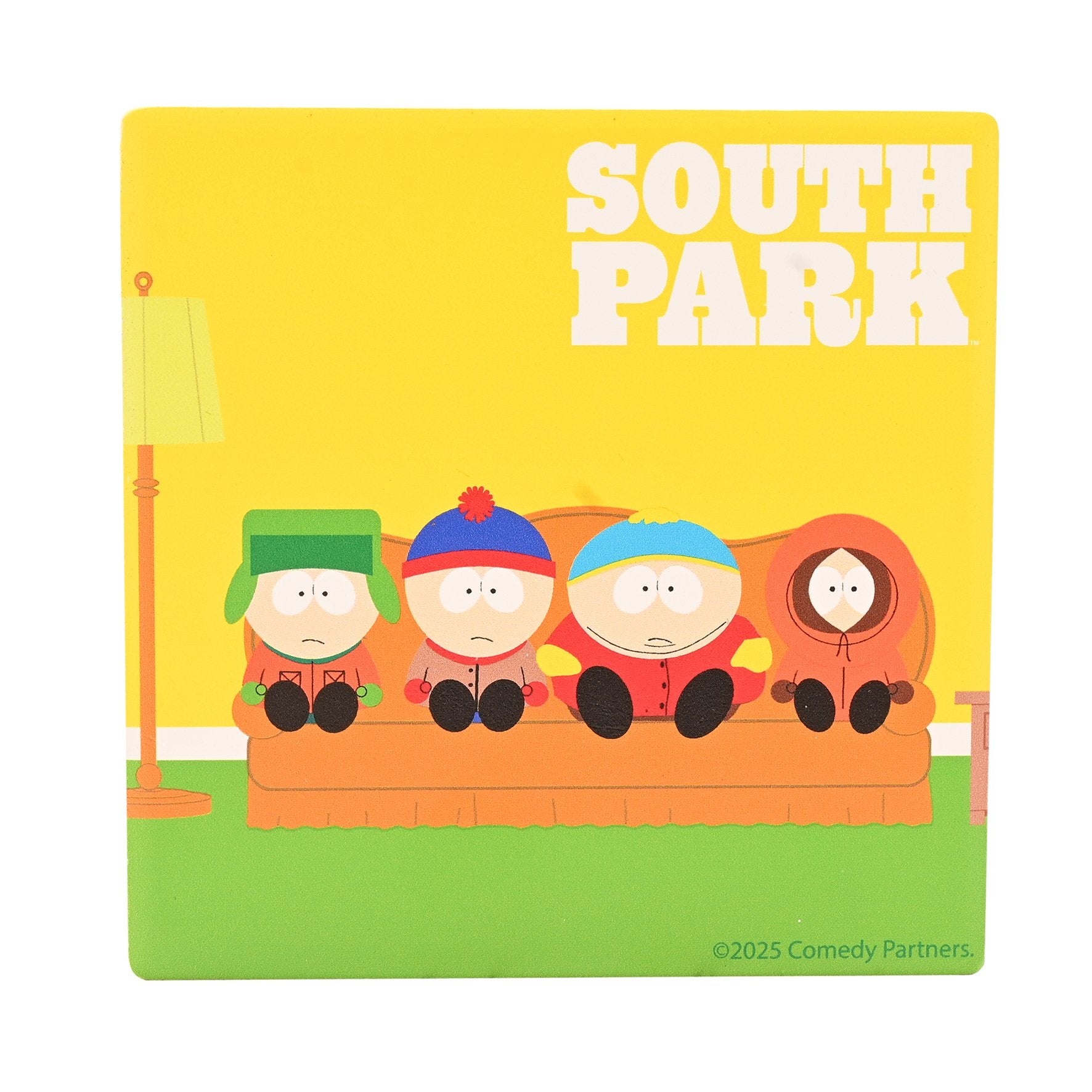 SOUTH PARK - Watching TV - Ceramic Square Coaster