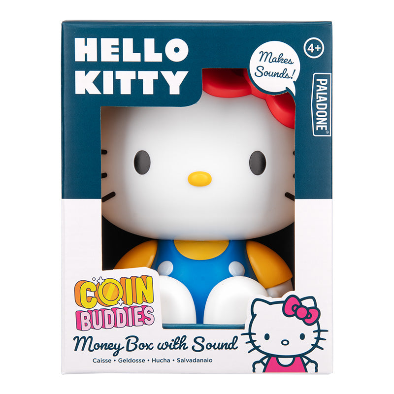 HELLO KITTY - Shaped Money Box with Sound 'Coin Buddies'