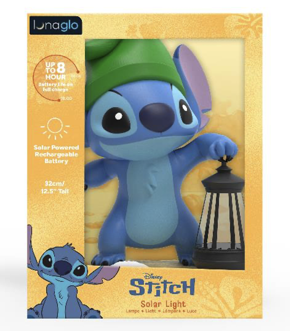 STITCH - 'LunaGlo' Outdoor Solar Light 33cm