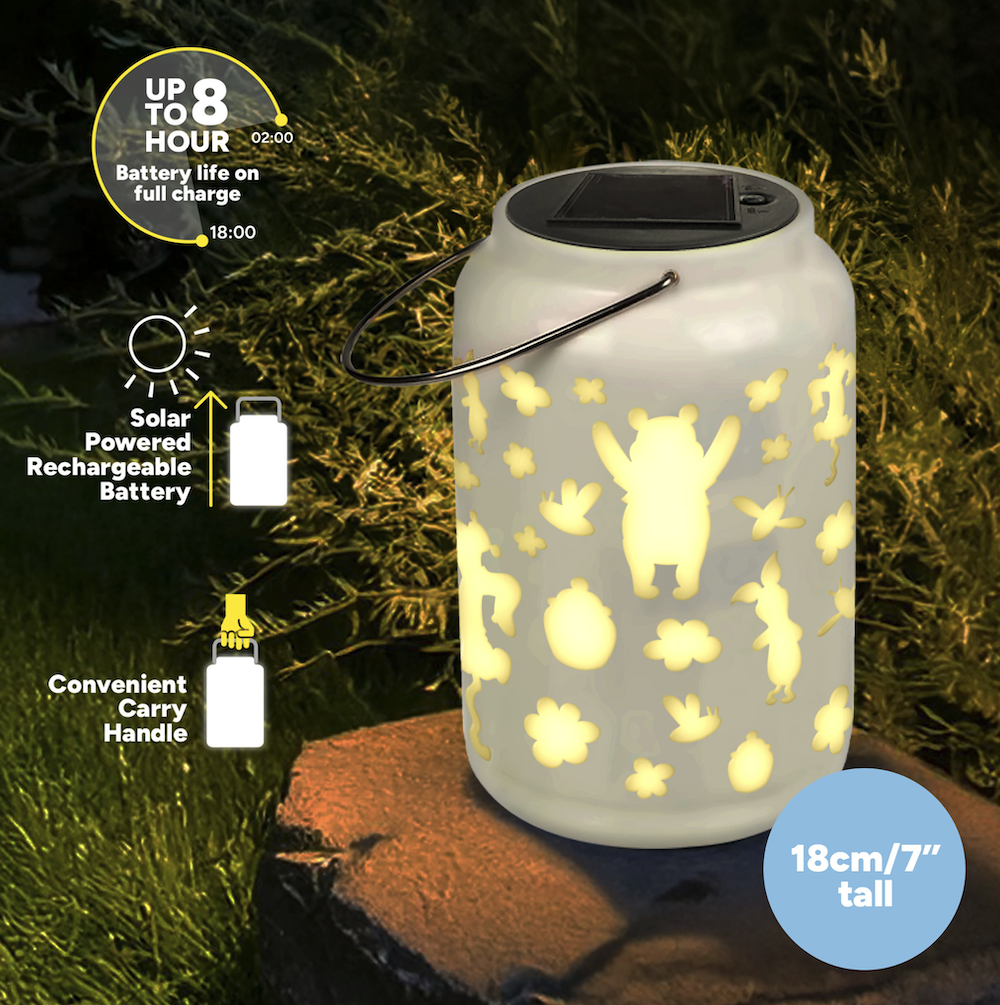 WINNIE THE POOH - 'LunaGlo' Outdoor Projection Solar Lantern
