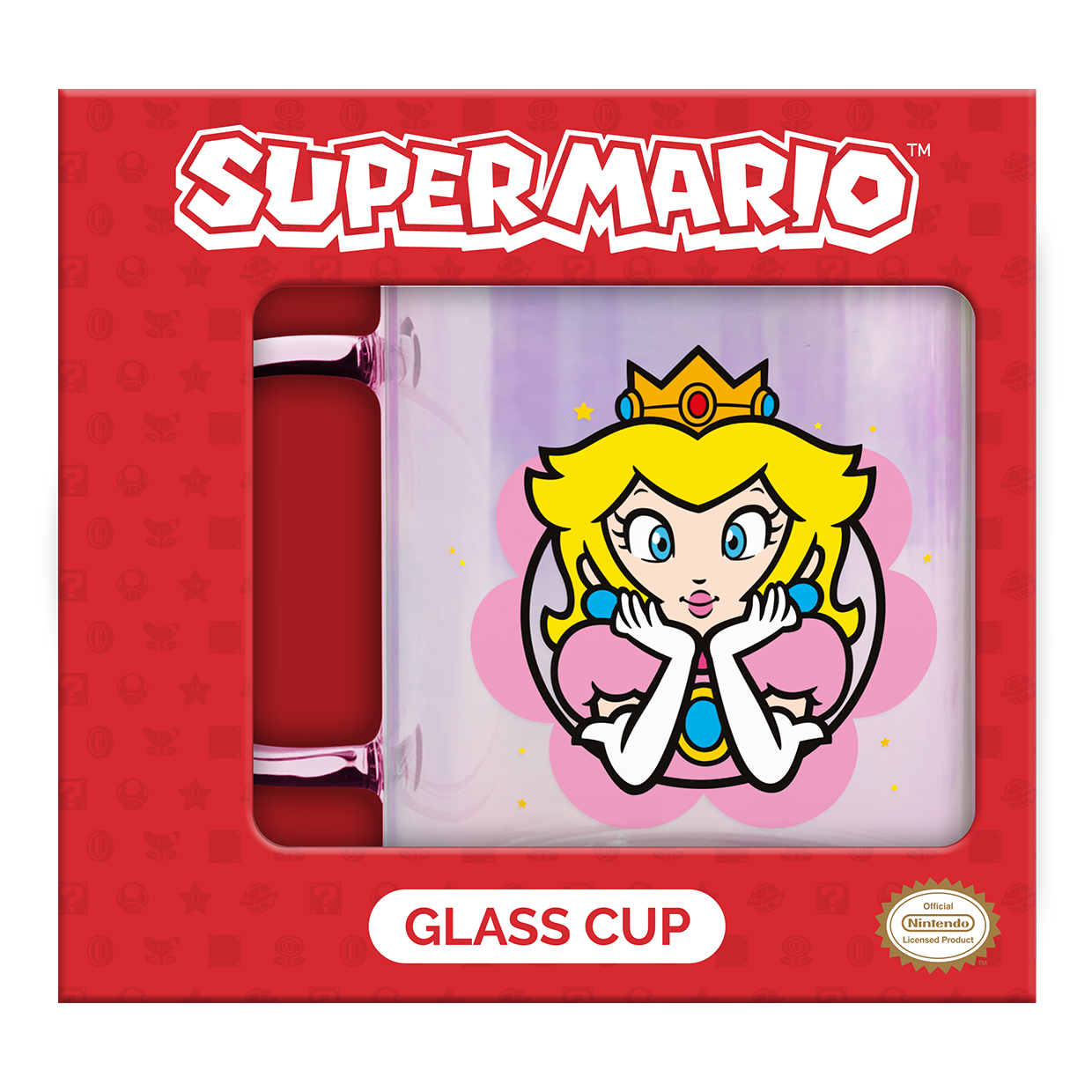 SUPER MARIO - Peach - Glass Mug 11oz