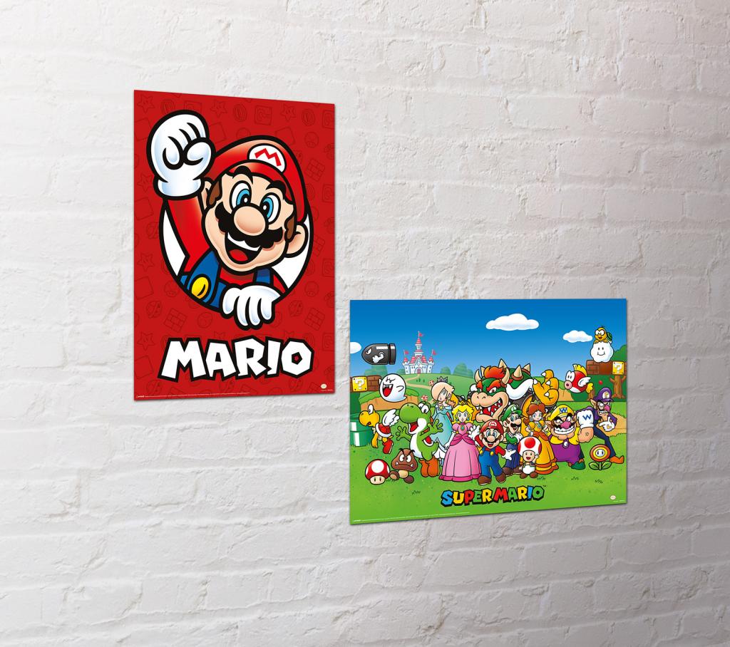SUPER MARIO - 2 Posters 52 x 38cm Set