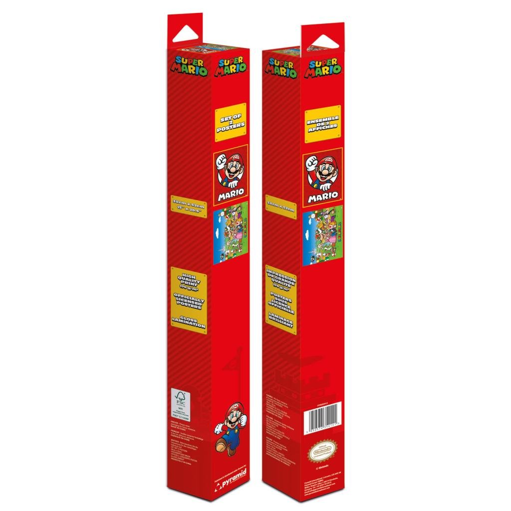 SUPER MARIO - 2 Posters 52 x 38cm Set