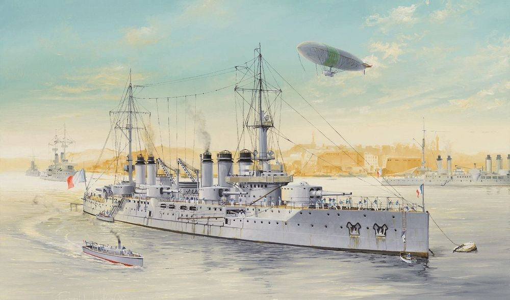 French Navy Pre-Dreadnought Battleship Voltaire