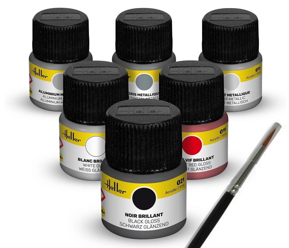 Colour Set Sports Car Acrylic 6 x 12 ml + Brush