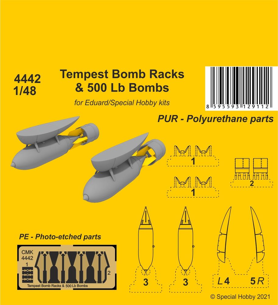 Tempest Bomb Racks & 500 Lb Bombs