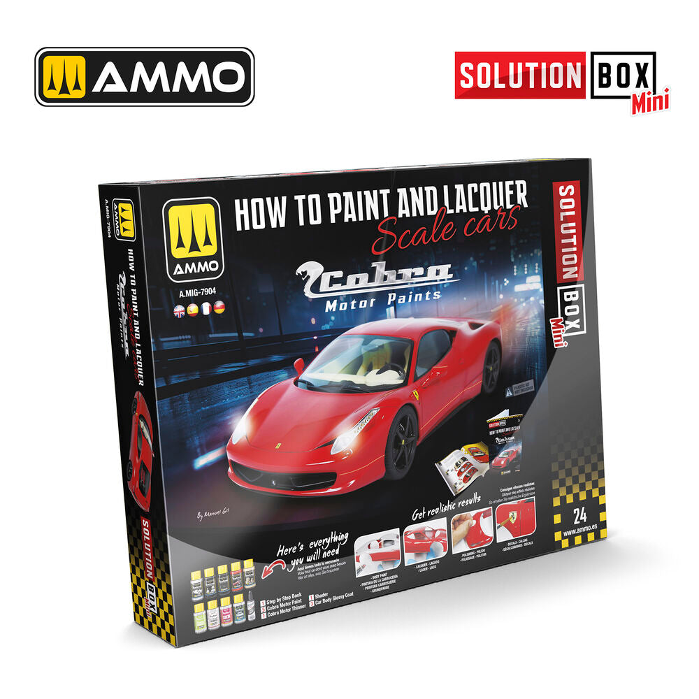 SOLUTION BOX MINI 24 - How to Paint and Lacquer Scale Cars - COBRA MOTOR PAINTS