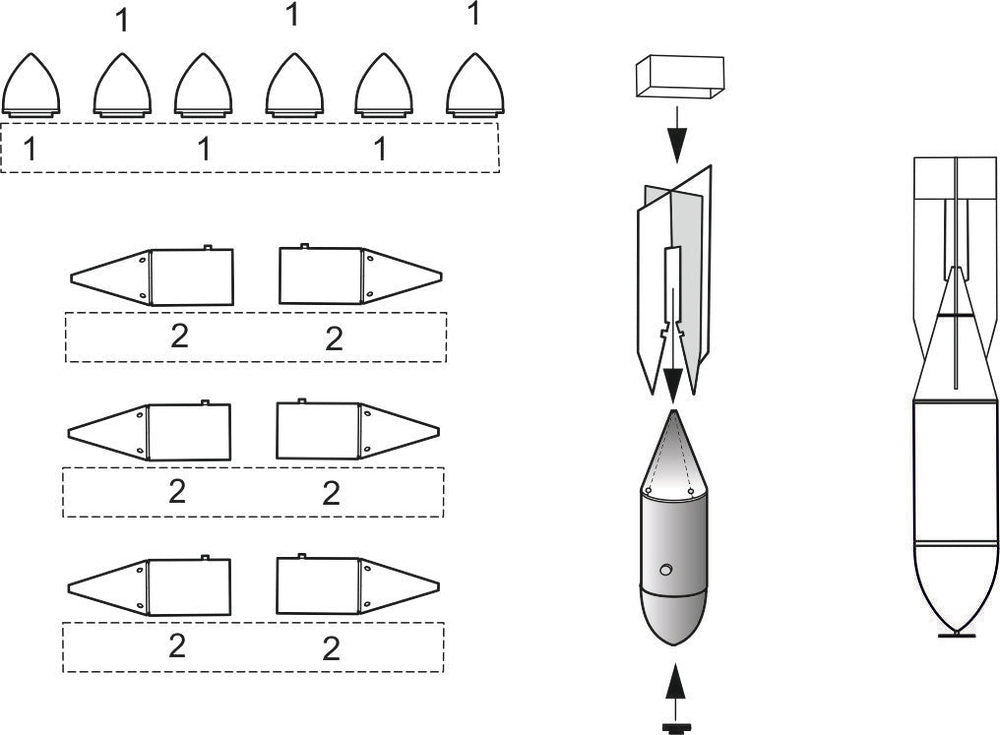 WWII Soviet Bombs FAB 100kg (6pcs)