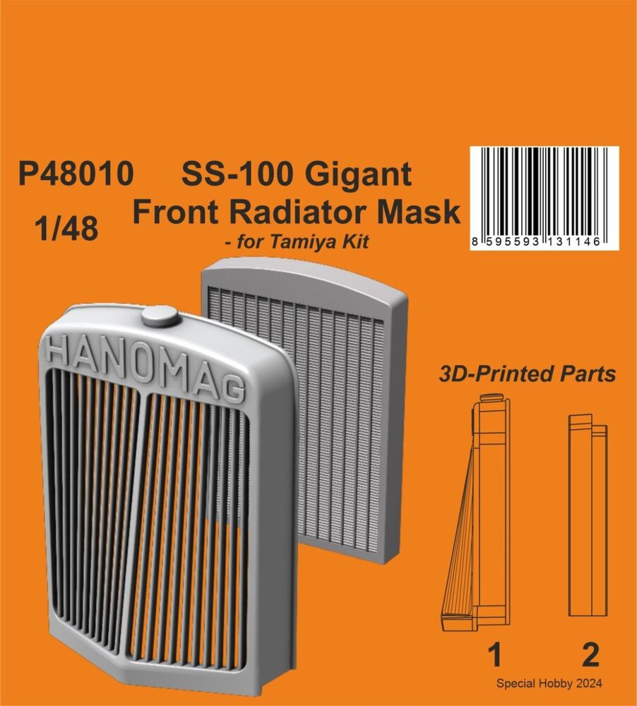 SS-100 Gigant Front Radiator Mask 1/48