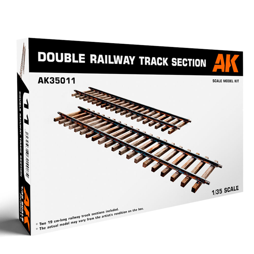 DOUBLE RAILWAY TRACK SECTION 1/35