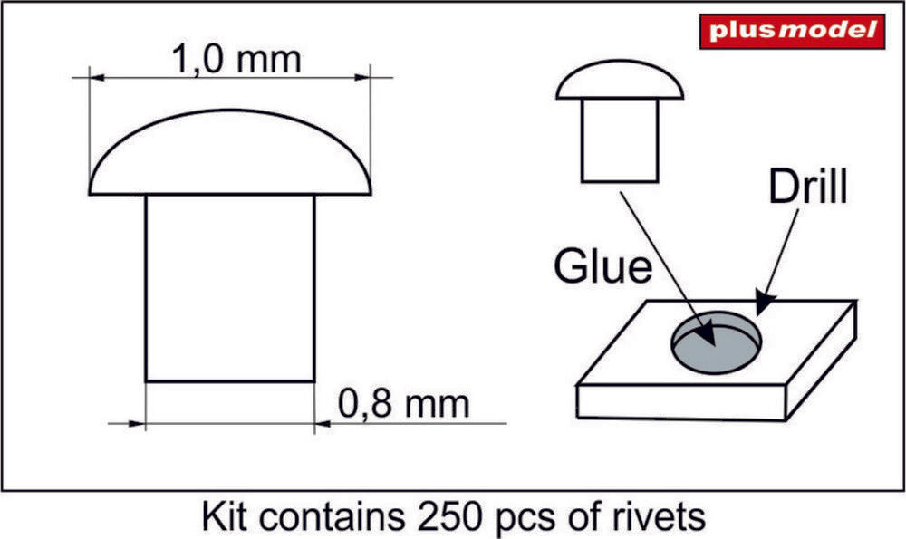 Rivets 1,0 mm