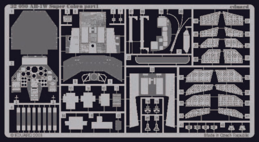 AH-1W Super Cobra interior f��r Academy Bausatz