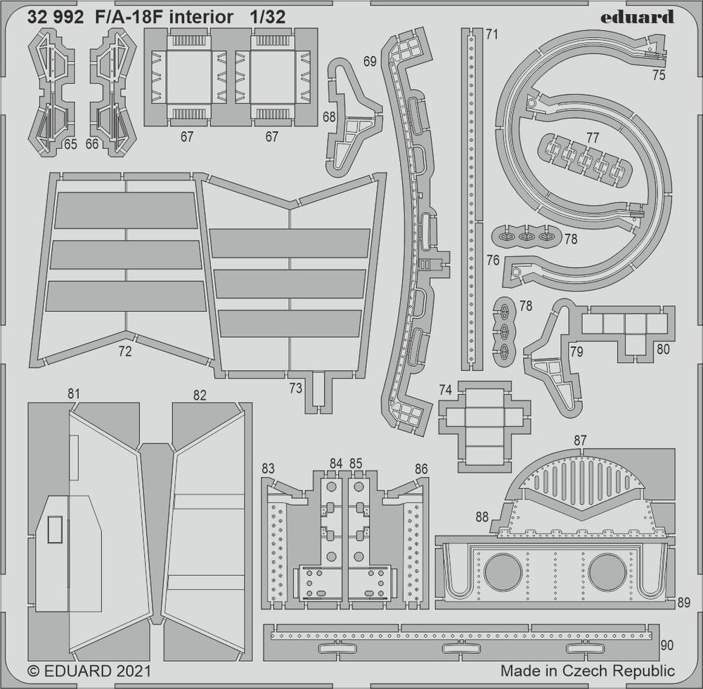 F/A-18F interior, for REVELL