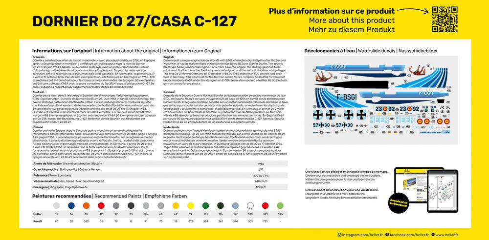 STARTER KIT DO27/CASA C-127