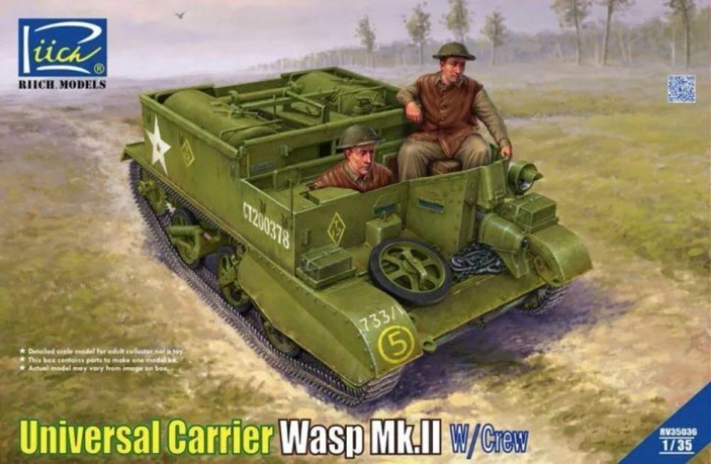 Universal Carrier Wasp Mk.IIC w/Crew are included in the first batch of produ