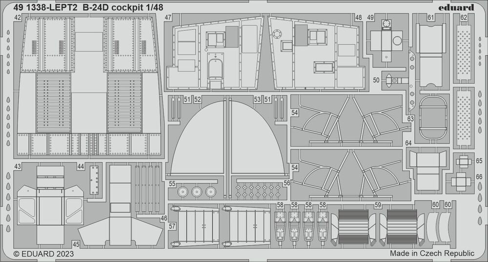 B-24D cockpit 1/48 REVELL