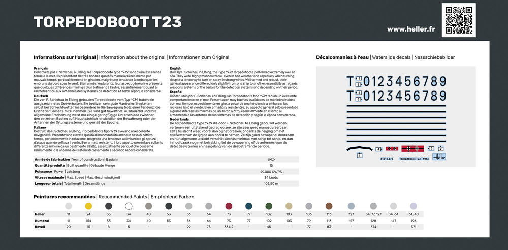 STARTER KIT Torpedoboot T23