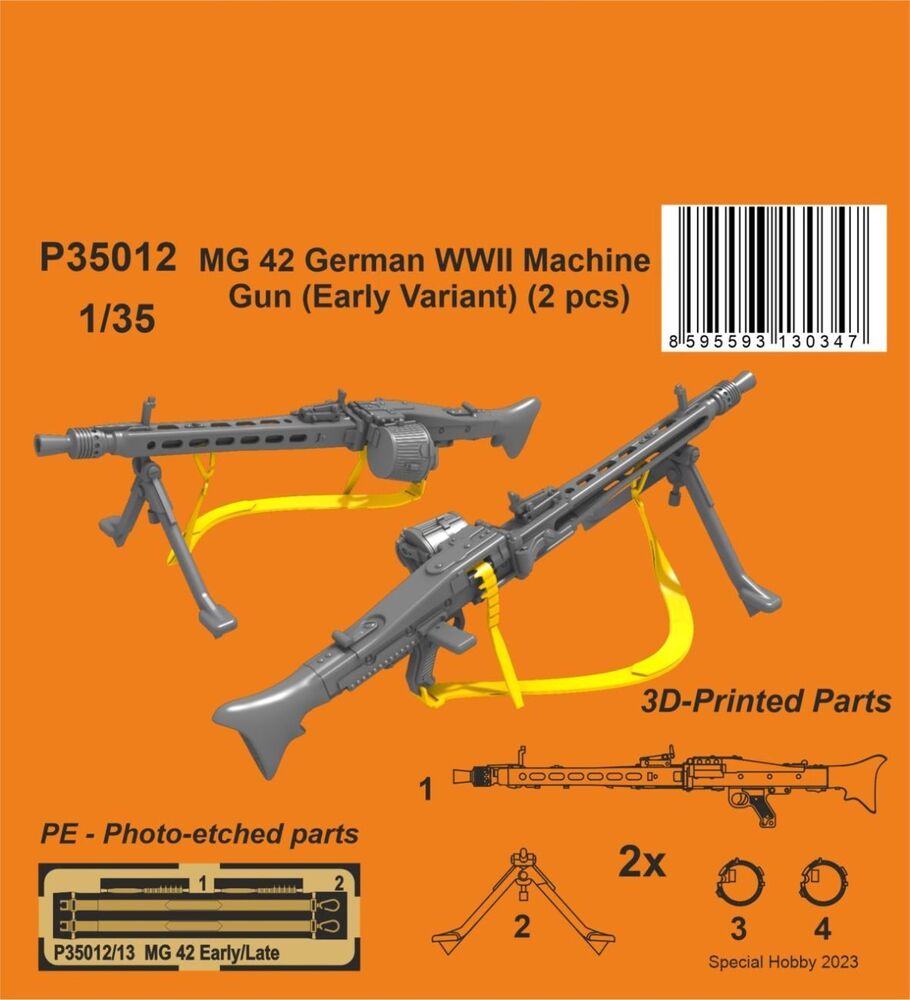 MG 42 German WWII Machine Gun (Early Variant) 1/35