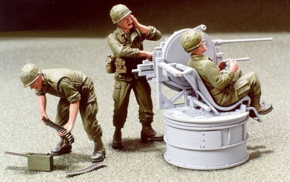 M35A1 Quad-50 gun truck crew- 3 Figures