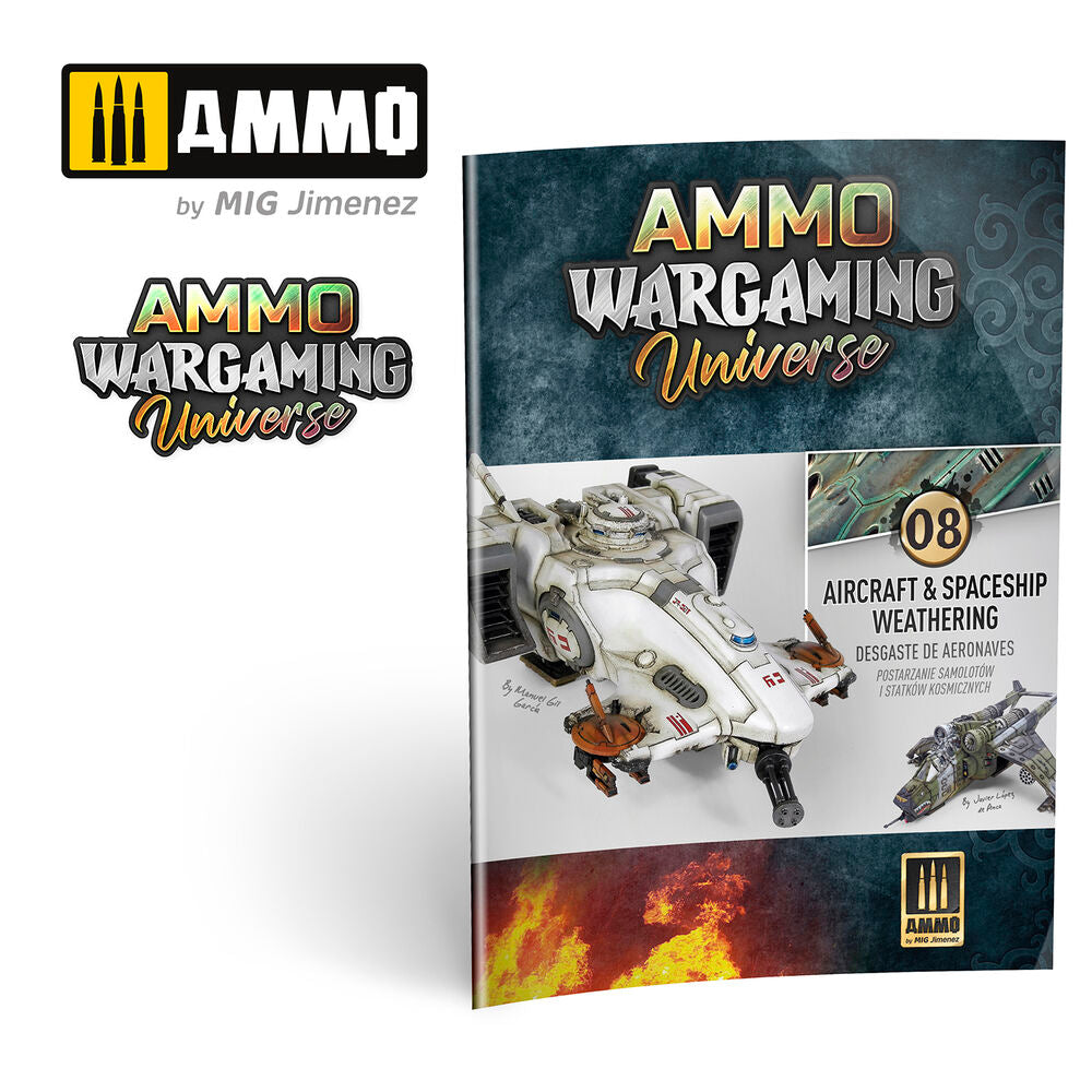 AMMO WARGAMING UNIVERSE Book 08 - Aircraft and Spaceship Weathering (English, Castellano, Polski)